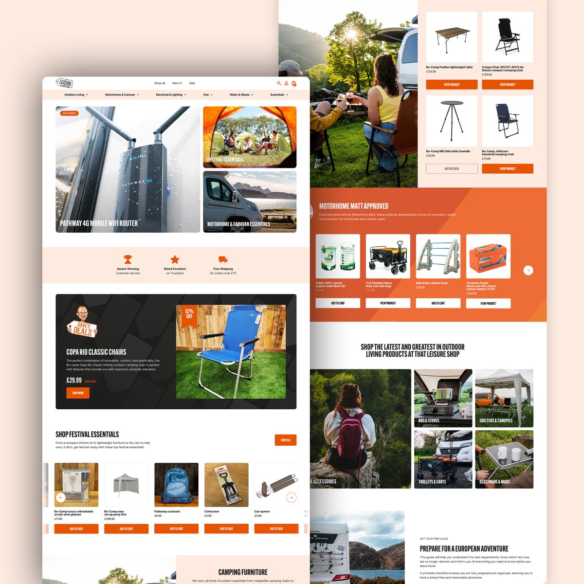 Just before the weekend, and just in time for festival season, we launched a new bespoke Shopify site for the home of outdoor living and motorhome essentials - That Leisure Shop

Custom theme built in Webflow with <a href="/liquify_pro/">liquify.pro</a>