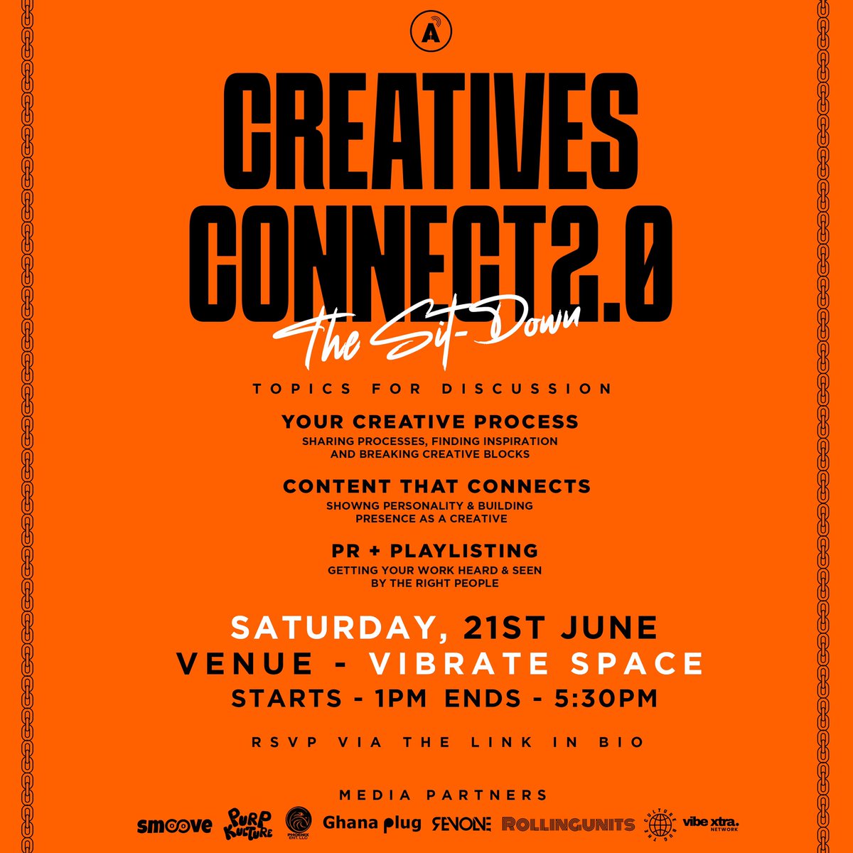 Amplify Ghana (@amplifygh) on Twitter photo 🇬🇭🚨🧡 Joining us for “Creatives Connect 2.0: The Sit-Down” is <a href="/emappiagyei/">Emmanuel Appiagyei</a> — a professional who will be speaking on showing personality, branding, and building presence as a creative.
🗓 — 21st June, 2025
📍 — Vibrate Space
⏰ — 1PM to 5:30PM
RSVP — forms.gle/4keNJ1jDZ5HQCW… 🇬🇭🚨🧡 Joining us for “Creatives Connect 2.0: The Sit-Down” is <a href="/emappiagyei/">Emmanuel Appiagyei</a> — a professional who will be speaking on showing personality, branding, and building presence as a creative.
🗓 — 21st June, 2025
📍 — Vibrate Space
⏰ — 1PM to 5:30PM
RSVP — forms.gle/4keNJ1jDZ5HQCW…