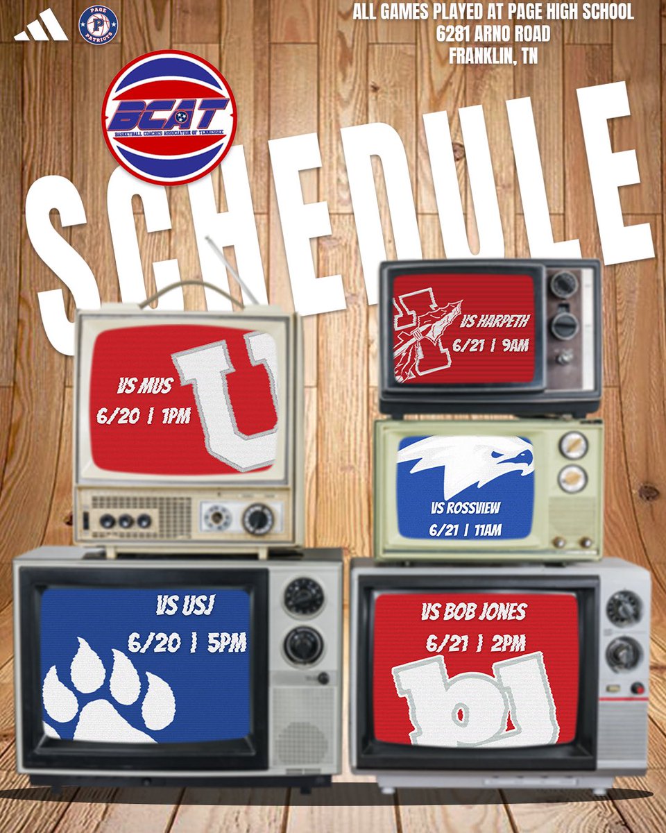 wcsPHShoops's tweet image. Excited to be hosting @BCATHOOPS games at Page High School on Friday and Saturday! Page Hoops wraps up the Summer with 2 games on Friday and 3 games on Saturday.