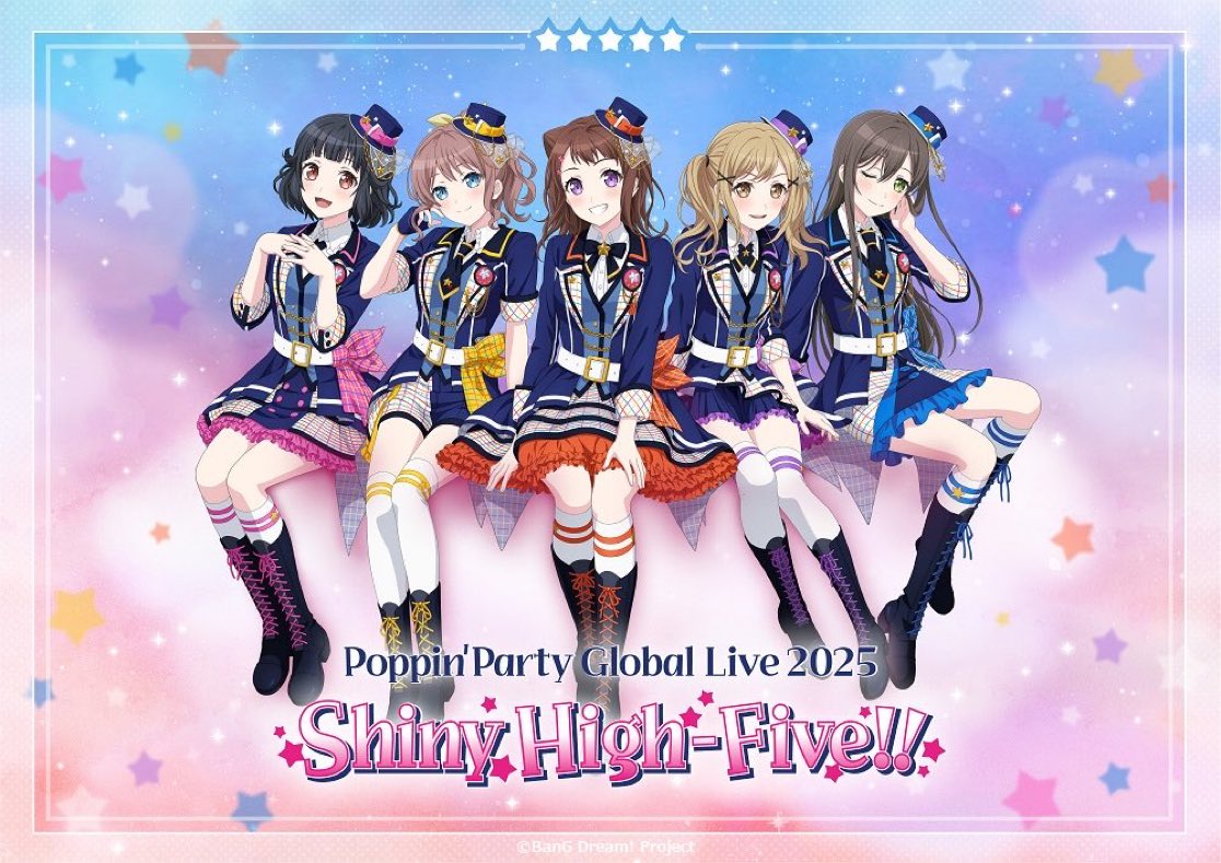 ✨ Poppin' Party Global Live 2025 「Shiny High-Five!!」 August 8th