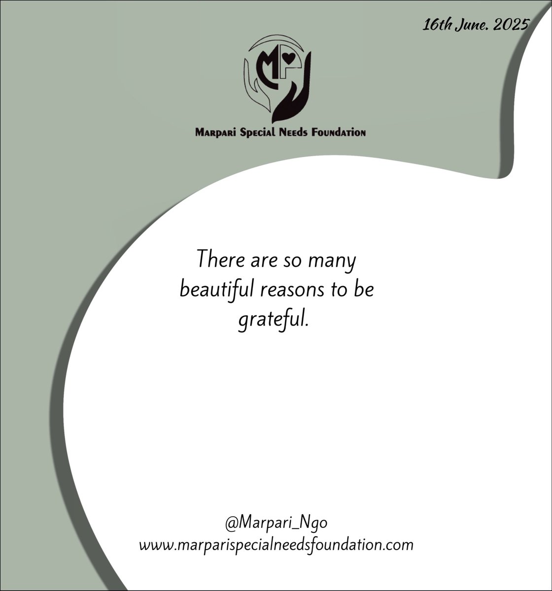 Marpari_NGO's tweet photo. There are so many beautiful reasons to be grateful. 

#GratefulHeart #BlessedAndGrateful
#ThankfulEveryDay #GratitudeAttitude
#GratefulForLife #PositiveVibes #CountYourBlessings #ChooseGratitude
#BeautifulLife #GratefulLiving
#MindfulMoments #ThankfulHeart https://t.co/H1Sr9OKqI4