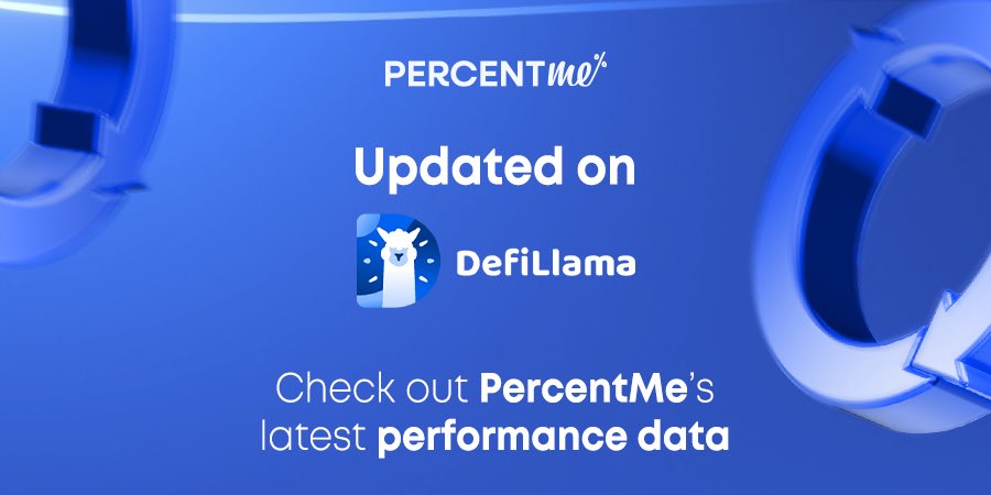📢 Fresh update on DeFiLlama!

Head over to see how PercentMe is performing 🔗 defillama.com/protocol/perce… 

#PercentMe #DefiLlama