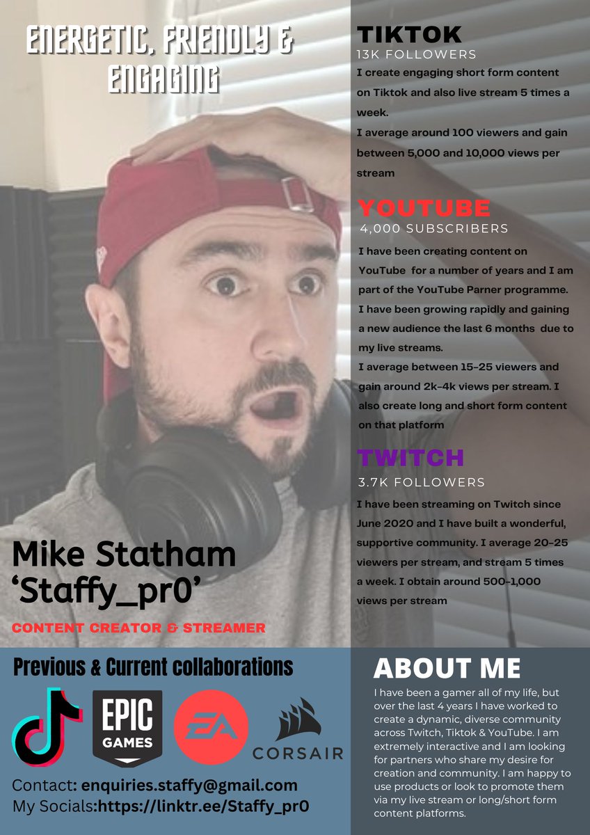 Putting myself out there for potential partnerships, sponsorships and/or collaborations. 

If any companies are interested, happy to have a chat at enquiries.staffy@gmail.com 😊

#sponsorship #collaboration #partnership #partnerships #ContentCreation #ContentCreatorLife