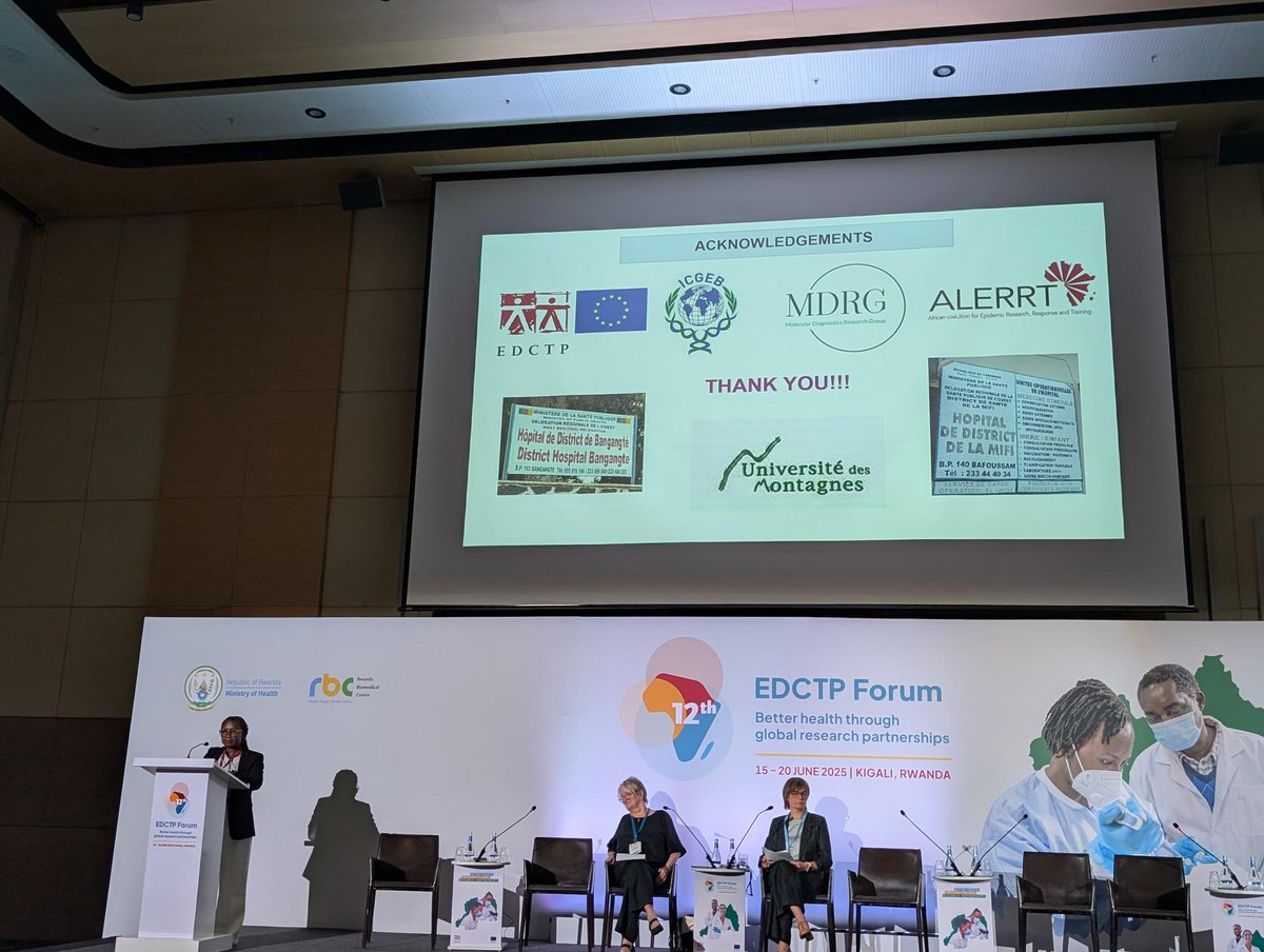 ALERRT_Global's tweet image. very interesting presentation this morning at the #EDCTPForum from Ide Armelle Djuidje Chatue (University of Yaounde I), on the association between Epstein-Barr virus reactivation and severe malaria in pregnant women in a malaria-endemic region of Cameroon.