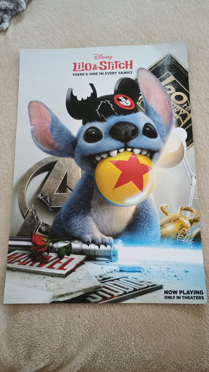 DustyTheApe's tweet image. Picked up the #LiloAndStitch poster last night after How to Train your Dragon. Would be nice if it had AMC on it but non the less still a solid poster.๐ผ๏ธ HEARTBREAK FEELS GOOD IN A PLACE LIKE THIS!!๐๐ฆ๐ฟ๐๐๐๐ฟ๐ฆ #AMC @AMCTheatres @CEOAdam #AMCTheatres #Dolby #DolbyCinema #3D