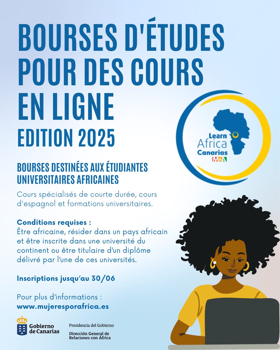 Toute l'info sur les bourses et les programmes:   👇👇👇👇

mujeresporafrica.es/fr/programme-l…