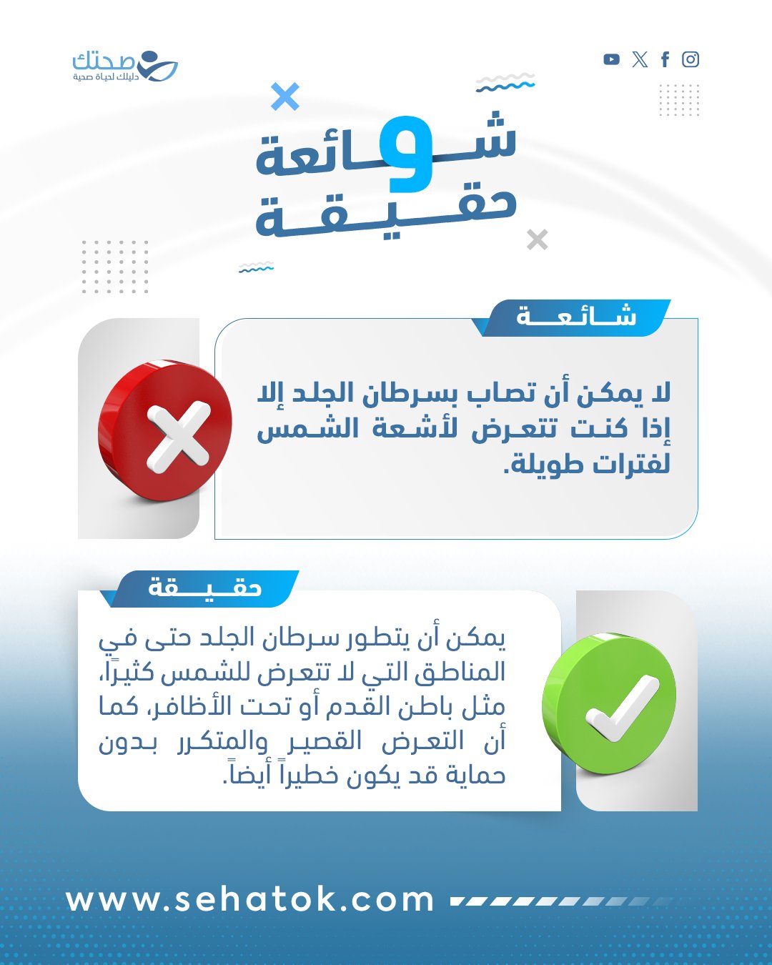 هل تعتقد أن الشمس وحدها مسؤولة عن سرطان الجلد؟ الحقيقة أكثر تعقيداً مما تتخيل! #صحتك 