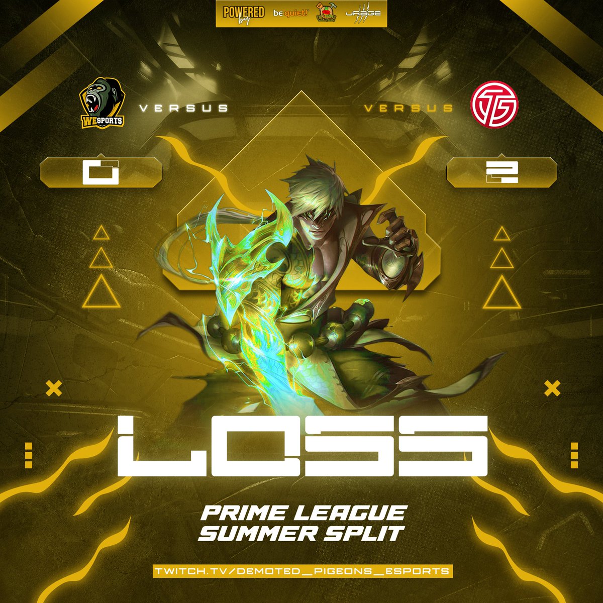 🟡ACADEMY LOSS⚫️

0-2 vs. TG Herford Prime 

GGWP👏

#LeagueOfLegends #WeSFamily #WeSWIN