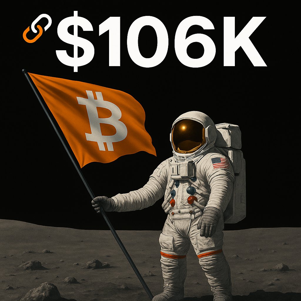 Onchain2k25's tweet photo. #Bitcoin reclaims $106,000. https://t.co/05ZeWocyfx