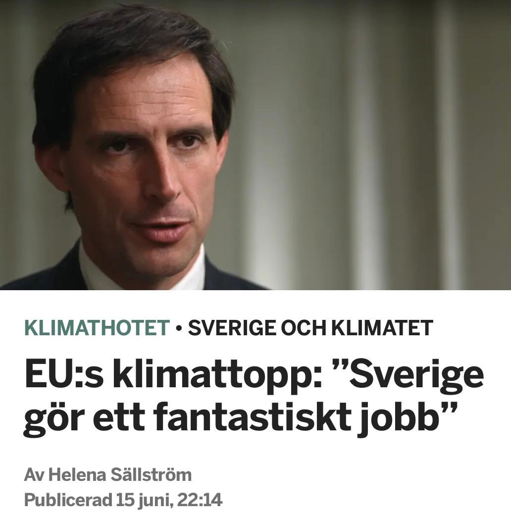 Tomas Tobé (@tomastobe) on Twitter photo Långt från svensk medias narrativ om klimatpolitiken men viktigast är att göra rätt i sak. Bra erkännande av M-ledda regeringens klimatpolitik från <a href="/WBHoekstra/">Wopke Hoekstra</a>
omni.se/euklimattoppen… Långt från svensk medias narrativ om klimatpolitiken men viktigast är att göra rätt i sak. Bra erkännande av M-ledda regeringens klimatpolitik från <a href="/WBHoekstra/">Wopke Hoekstra</a>
omni.se/euklimattoppen…