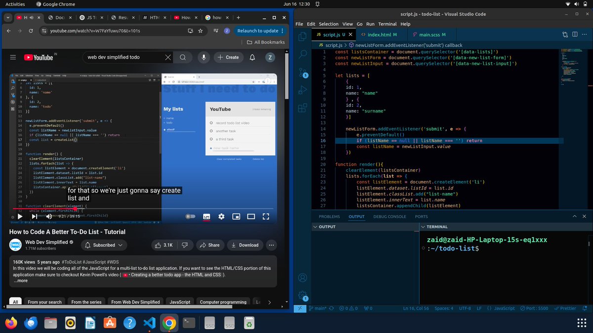 ZaidBadgujar's tweet image. 🔴 Day 26 #100daysofcode
Things Done Today 👩💻
-- Ui part is completed
-- Now working on logic part
-- Learned how use data attribute from #webdevsimplified
#WebDevelopment #TheOdinProject
