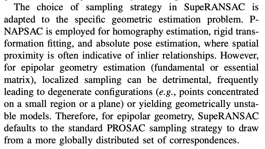 SupeRANSAC: One RANSAC to Rule Them All
<a href="/majti89/">Baráth Dániel</a> 
tl;dr: most accurate, but slow-ish RANSAC, by incorporating best practices &amp; tricks:

arxiv.org/abs/2506.04803
github.com/danini/superan…
Sampling: PROSAC + P-NAPSAC for homography &amp; rigid pose, PROSAC for epipolar
1/