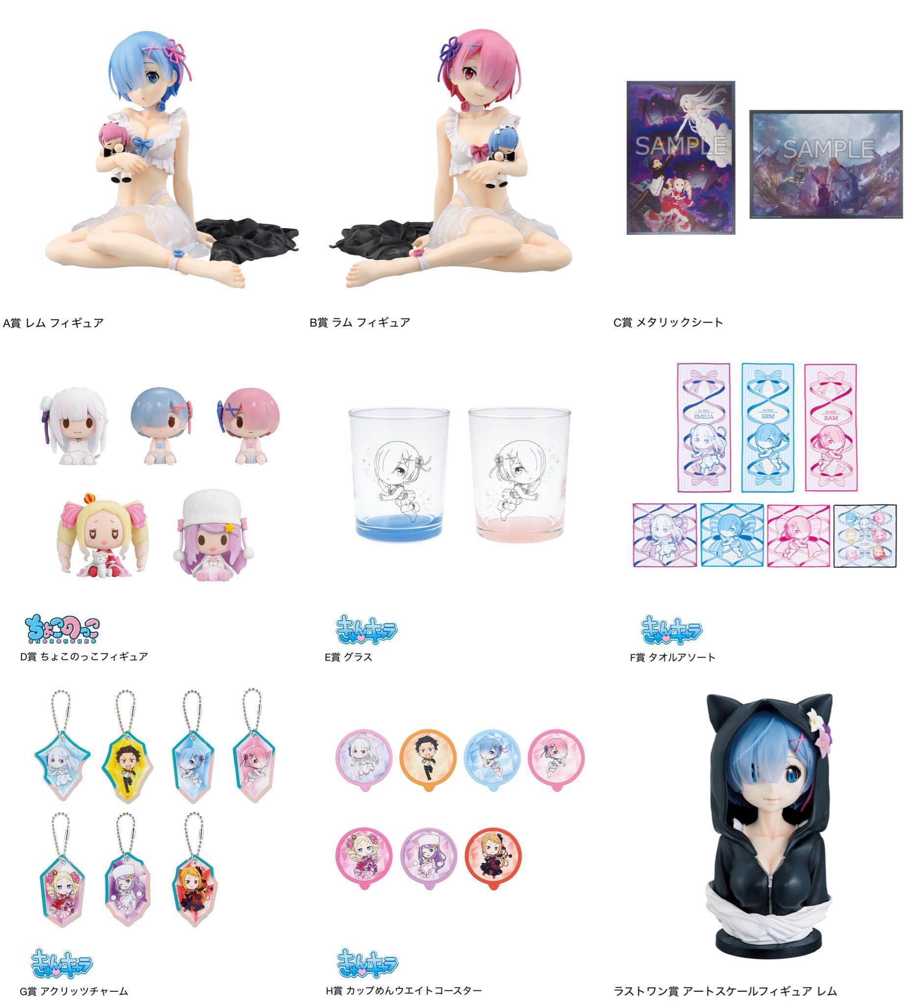 Re:ゼロから始める異世界生活 グッズ情報（リゼロ