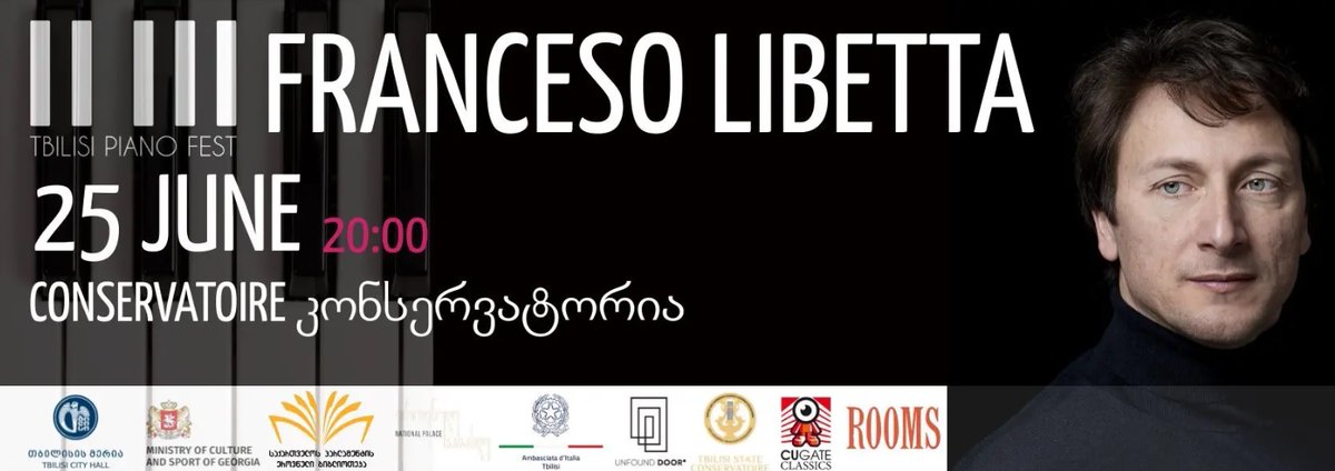 Tbilisi Piano Fest, supported by the Embassy of Italy, returns with the concert of the famous 🇮🇹 Italian pianist Francesco Libetta!
Read more: ambtbilisi.esteri.it/it/news/dall_a…
#CulturalDiplomacy #music #TbilisiPianoFest
<a href="/ItalyMFA/">Farnesina 🇮🇹</a>