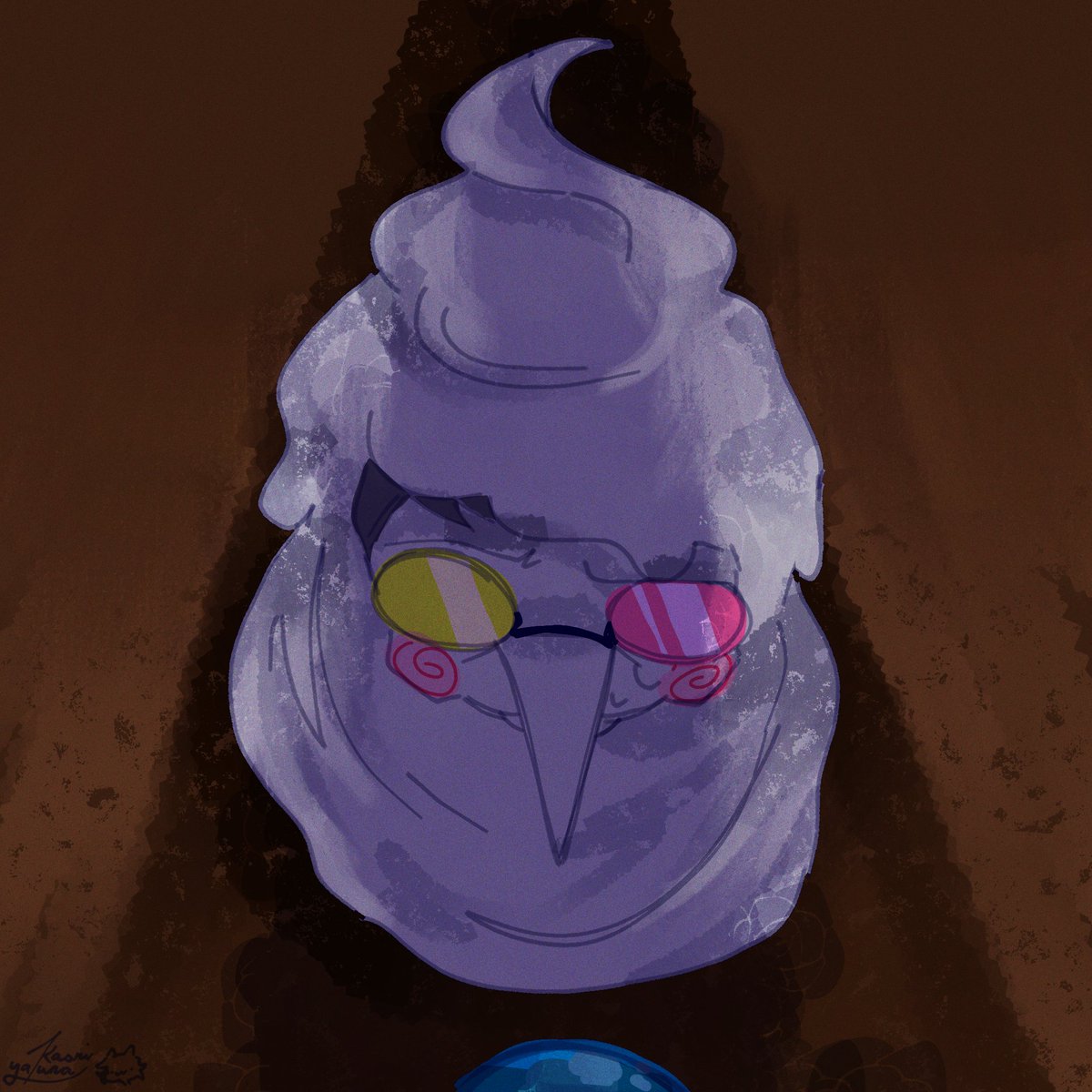 KaoriYakuna's tweet image. *insert spray noise* (also yeah quick doodle)
#deltarune #tenna #spamton #fanart