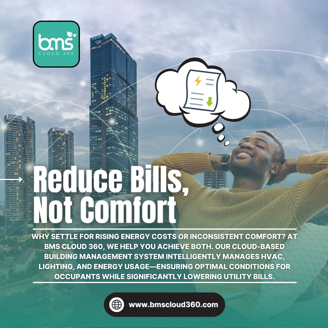 bmscloud360's tweet image. 💡 Reduce Bills, Not Comfort

Cut energy costs without sacrificing comfort. BMS Cloud 360 optimises HVAC, lighting, and energy in real time for smarter, greener buildings.

🔗 Discover more at bmscloud360.com

#EnergyEfficiency #SmartBuildings #BMSsolutions