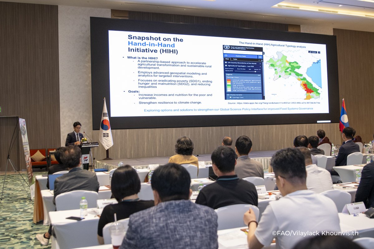 FAOLaoPDR's tweet image. 🇰🇷🇱🇦Big news from Vientiane! The 2025 K-GREEN AGRO PARTNERING event successfully brought together Korea & Laos to boost smart agricultural transformation. A new milestone in bilateral cooperation!
Read more: fao.org/lao-people-dem…
#SmartAgriculture #KoreaLaos #SustainableAg 🌾