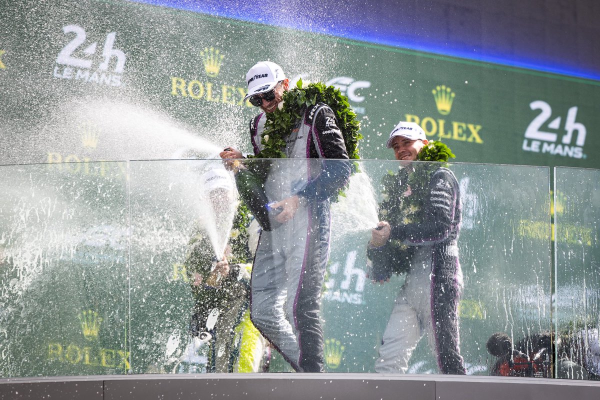 Le Mans 24 Hours WINNERS!! 🏆🏆 Dreams do come true. Thank you so much <a href="/pjhyett/">PJ Hyett</a> , Dane,  <a href="/AORacingUSA/">AO Racing 🦖</a> <a href="/OfficialTFSport/">TF Sport</a>