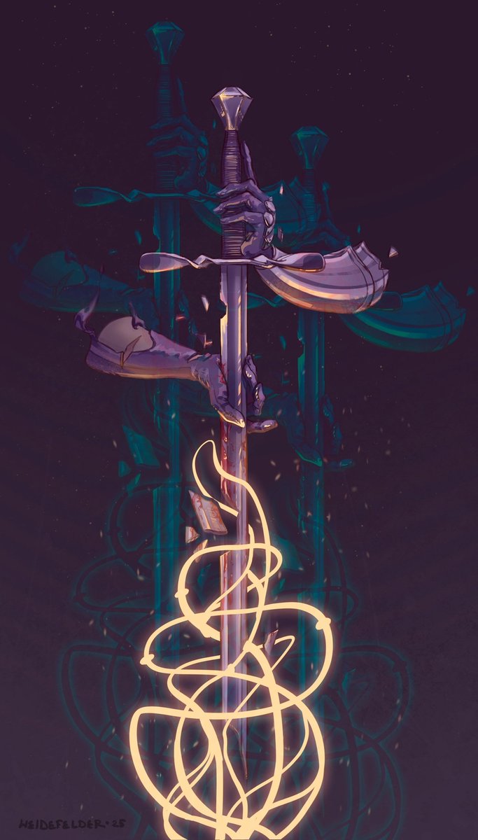 heidefelde56890's tweet photo. #digitalart #art #drawing #OC #illustration #sword #fantasy

Finally, I can show the art I made for the April event #artists_of_the_round_table 🌿
It turned out to be this kind of aesthetic piece featuring my original character Ingrid, who has an unacceptably small amount of art. https://t.co/maeF9RlBcy