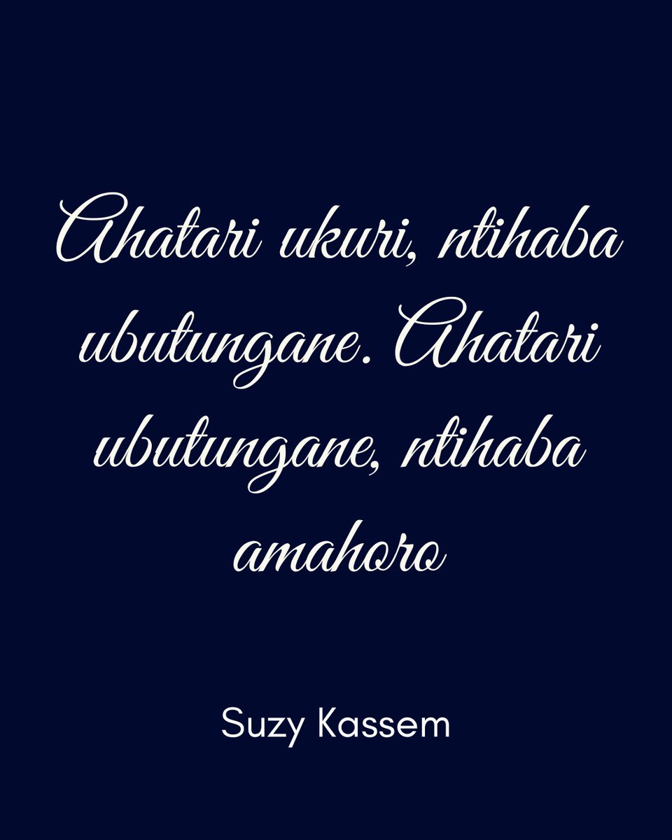 Mwaramutse! Ntuzokwigere usuzugura ukuri. Iyo kubuze habura vyinshi kandi vy'ikimazi kinini. Uzokunde ukuri igihe cose - n'igihe kuba kugukorako canke kugutsinda.  Ntuzofatanye ubwiza bw'ukuri n'ivyo kuguha. Hako usoserwa n'ikinyoma, worurirwa n'ukuri.
Ugire umusi mwiza