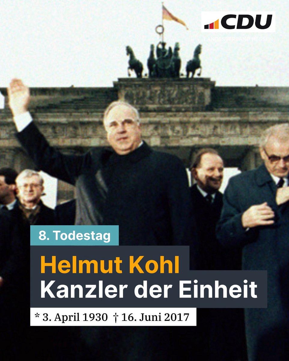cdu_hessen's tweet image. Vor acht Jahren ist unser „#Kanzler der Einheit" von uns gegangen. Wir werden Helmut #Kohl, der 25 Jahre lang unser Bundesvorsitzender war und sich als Ehrenbürger Europas für ein starkes #Europa eingesetzt hat, nie vergessen.