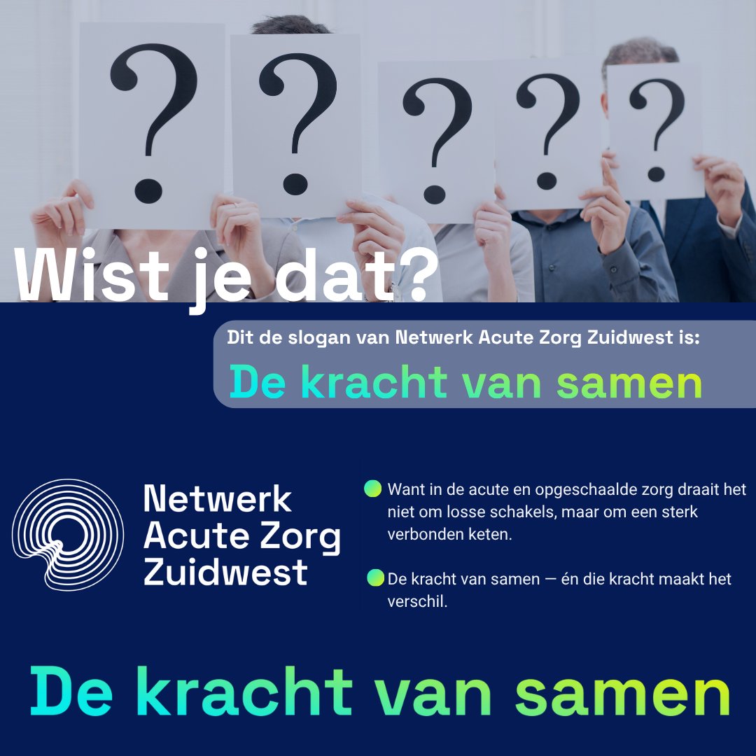 De acute zorg vraagt om méér dan inzet, het vraagt om samenwerking. Wij geloven in de kracht van samen. Als essentieel fundament voor goede acute en opgeschaalde zorg. Door verbinding, vertrouwen en gezamenlijke expertise maken we écht het verschil voor patiënt en professional.