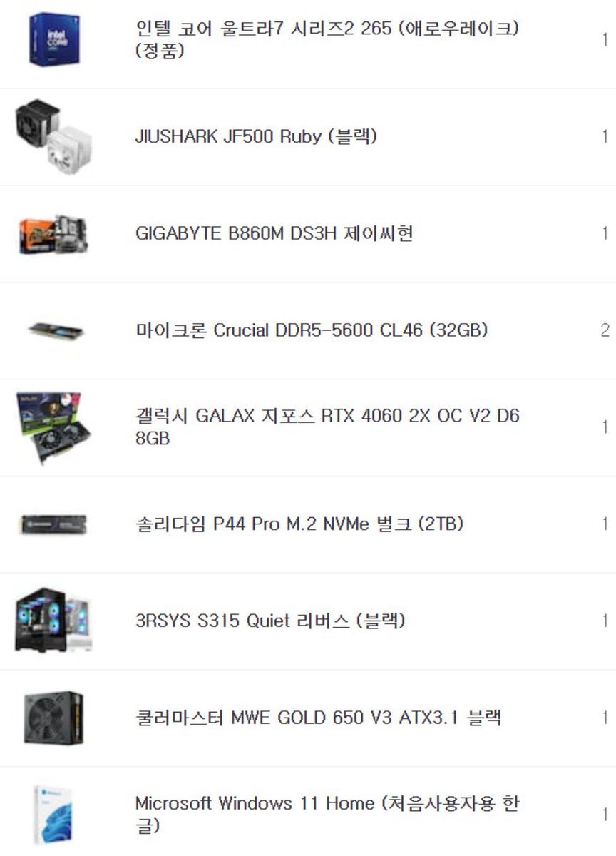 스케치업, 클튜 조립컴퓨터 입니다

i7 265, 64G, RTX 4060 8G 구성입니다

케이스는 어항 디자인의 S315 블랙 입니다

정품윈도우 포함 200 초반대 구성입니다