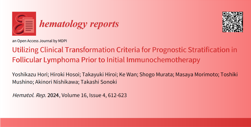 HematologyRepo1's tweet photo. Editor's Choice Article 📝📌
"Utilizing Clinical Transformation Criteria for Prognostic Stratification in Follicular #lymphoma Prior to Initial #Immunochemotherapy"
Fill text: https://t.co/CwqxZsq0SD
#mdpi #hematology https://t.co/Y4ZV1AlfeU