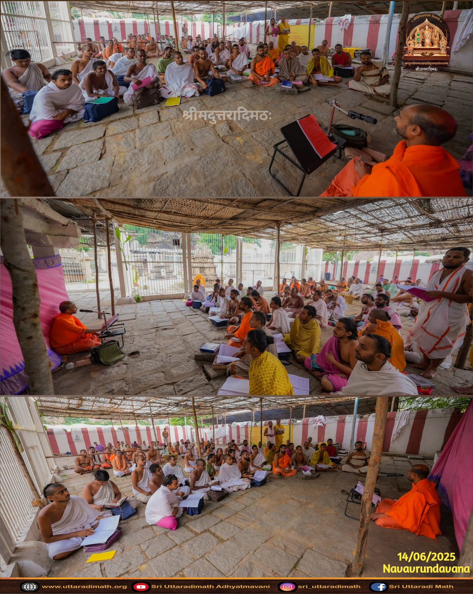sriuttaradimath's tweet image. Glimpses of the grand Aradhana Mahotsava of Sri Sri 1008 Sri Raghuvarya Teertha Mahaswamigalu at the Moolavrindavana Sannidhi - Navavrindavanam.
.
#SriUttaradiMatha #uttaradimatha #sriuttaradimath