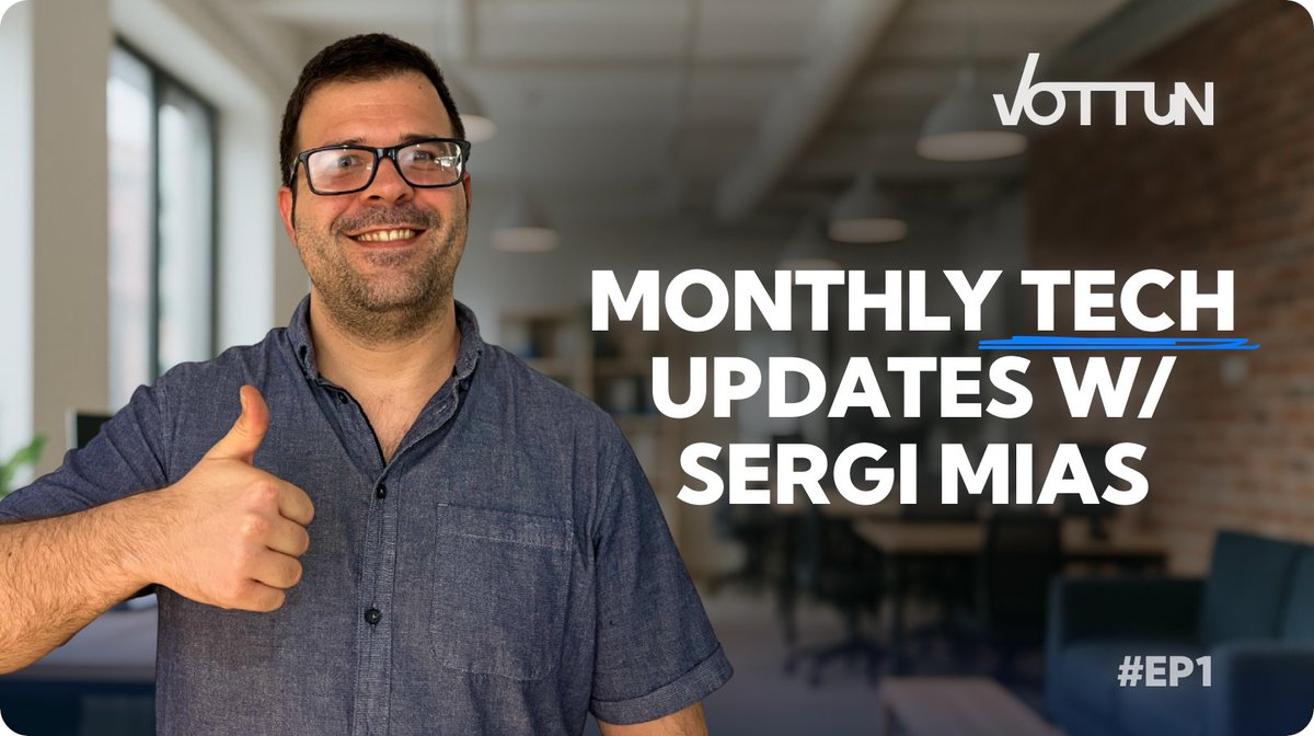 Vottun's tweet image. 🚨 Weekly Tech Update is here!

Every week, our CPO @Sergmima breaks down what’s cooking behind the scenes at Vottun.

This week’s highlights 👇

🔌 Core Vottun APIs – fully completed &amp;amp; ready to deploy
🌐 Open Platform – 99% done, launch around the corner
🪙 Staking System –…
