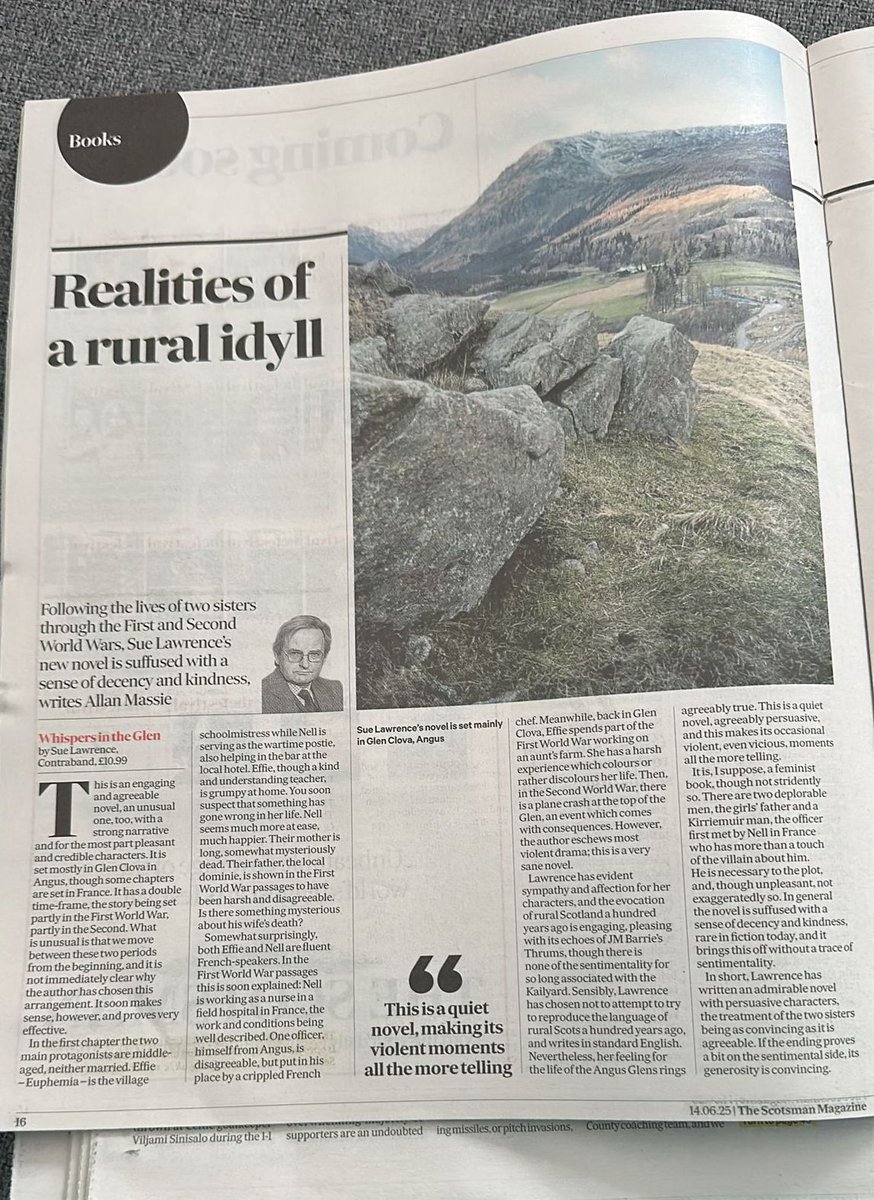 Saraband Books (@sarabandbooks) on Twitter photo Lovely to see #WhispersInTheGlen by <a href="/SueHLawrence/">Sue Lawrence</a> reviewed in the <a href="/scotsman_arts/">Scotsman Arts</a> on Saturday!
Read more and the book, and where you can buy a copy, here: saraband.net/sb-title/whisp… Lovely to see #WhispersInTheGlen by <a href="/SueHLawrence/">Sue Lawrence</a> reviewed in the <a href="/scotsman_arts/">Scotsman Arts</a> on Saturday!
Read more and the book, and where you can buy a copy, here: saraband.net/sb-title/whisp…