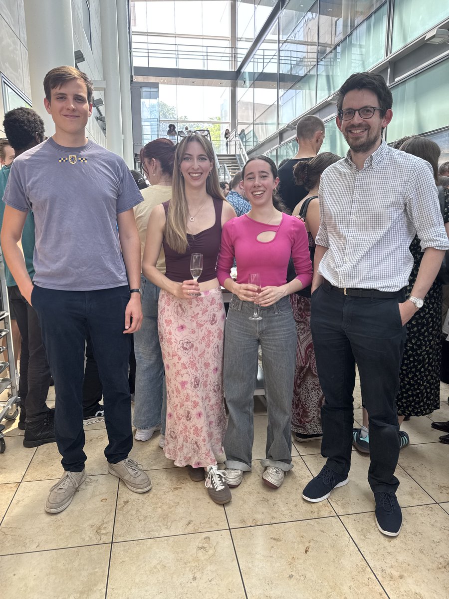 ChemLangton's tweet image. Congratulations to Part 2 MChem students Amelie, Alex and Holly for handing in their theses! thanks for all your hard work, its been a pleasure having you in the group. Hand in celebrations followed by the traditional Langton group annual punting trip!