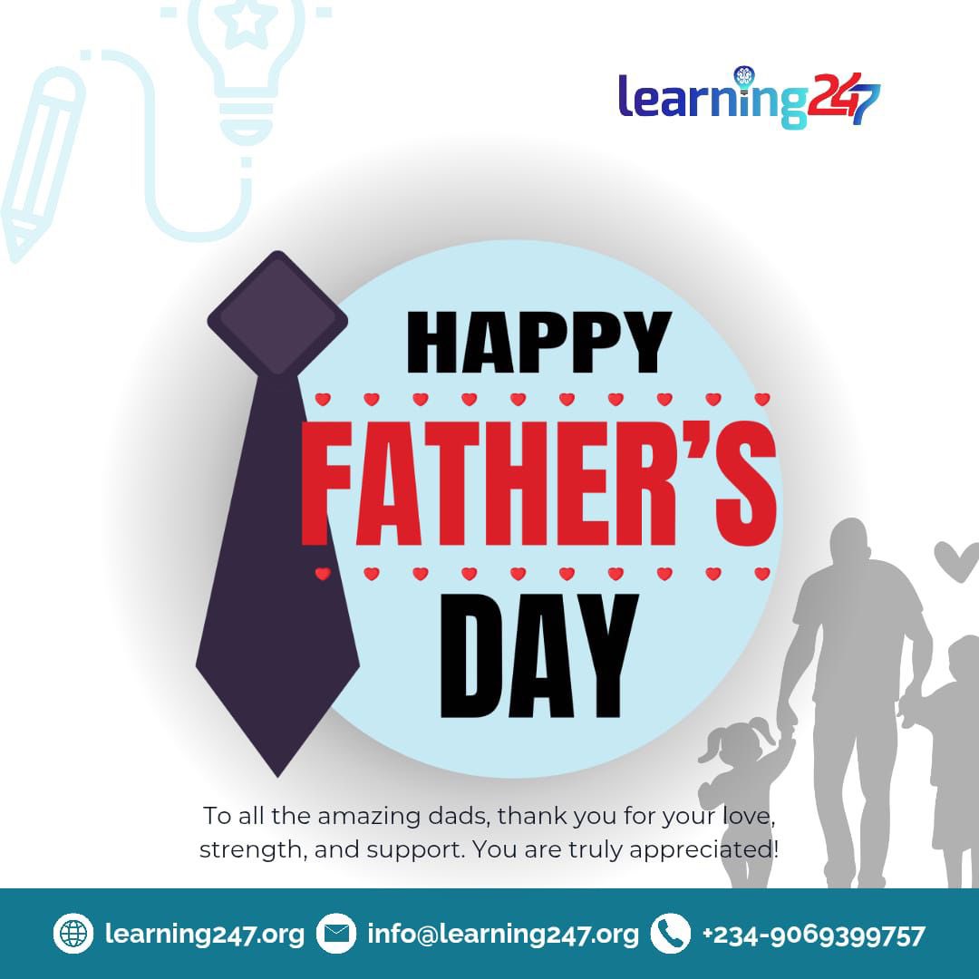 Learning247Live's tweet image. Happy Father’s Day from Learning 247! We’re grateful for the dads who inspire and support their children’s learning journeys. 🎓❤️ #FathersDay #Learning247