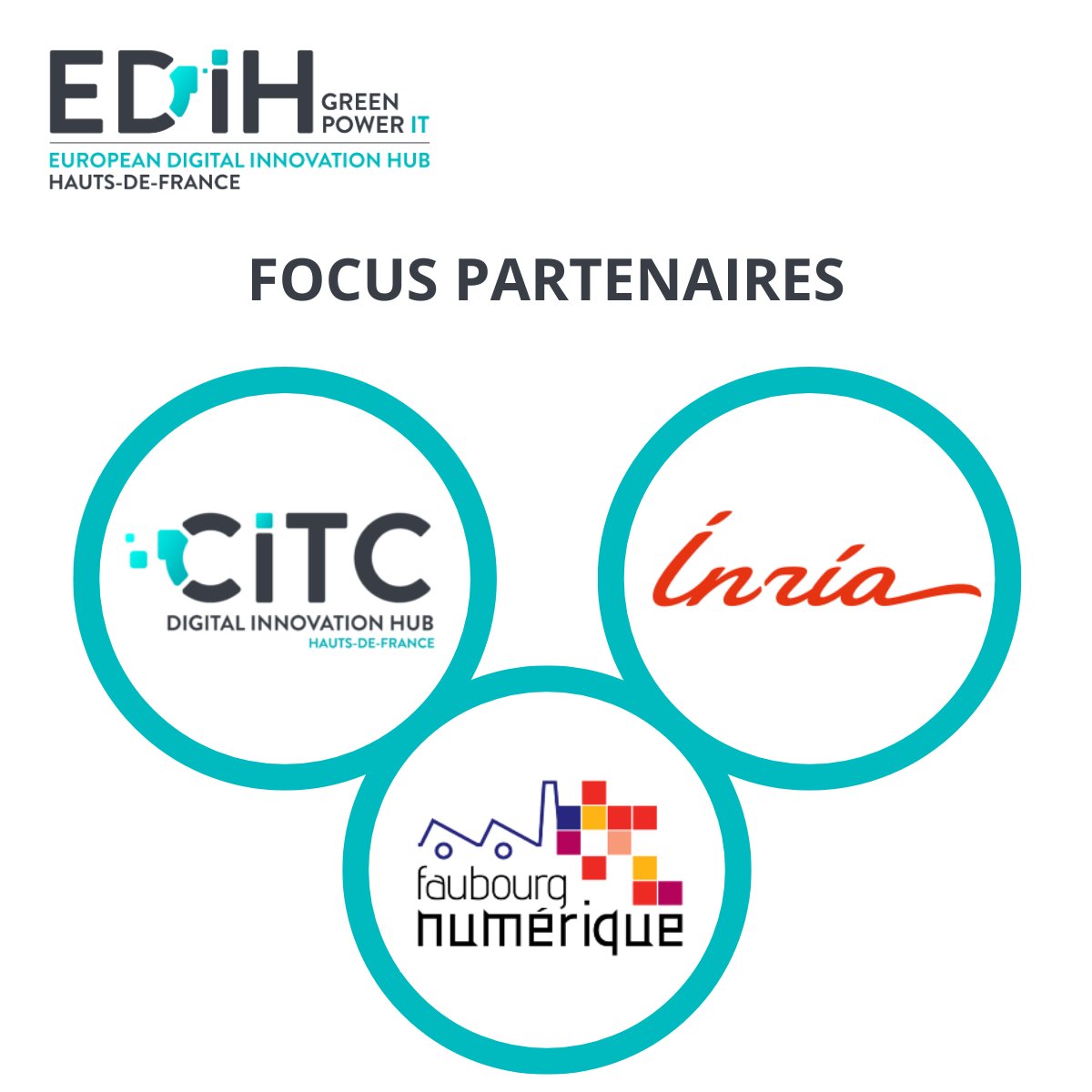 Zoom sur 3 partenaires EDIH Green PowerIT  de la semaine : 
👉FAUBOUR DU NUMERIQUE, 
👉<a href="/Inria/">Inria</a> , 
👉<a href="/citceurarfid/">citceurarfid</a> 

A rencontrer lors du salon #IASummit !