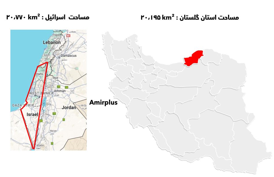 amirpluss's tweet image. مساحت اسرائیل تقریبا برابر با استان گلستان ماست
نکته مهم اینه که؛
تراکم جمعیتی اسرائیل ۴۴۰ نفر در هر km²
در مقابل تراکم جمعیتی ایران هم ۵۷ نفر در هر km²
طولانی شدن این جنگ بیشتر از ایران میتونه به اسرائیل ضربه بزنه!
امیدوارم هرچه زودتر آرامش به شهرهای کشورم برگرده♥️
AmirPlus 📝