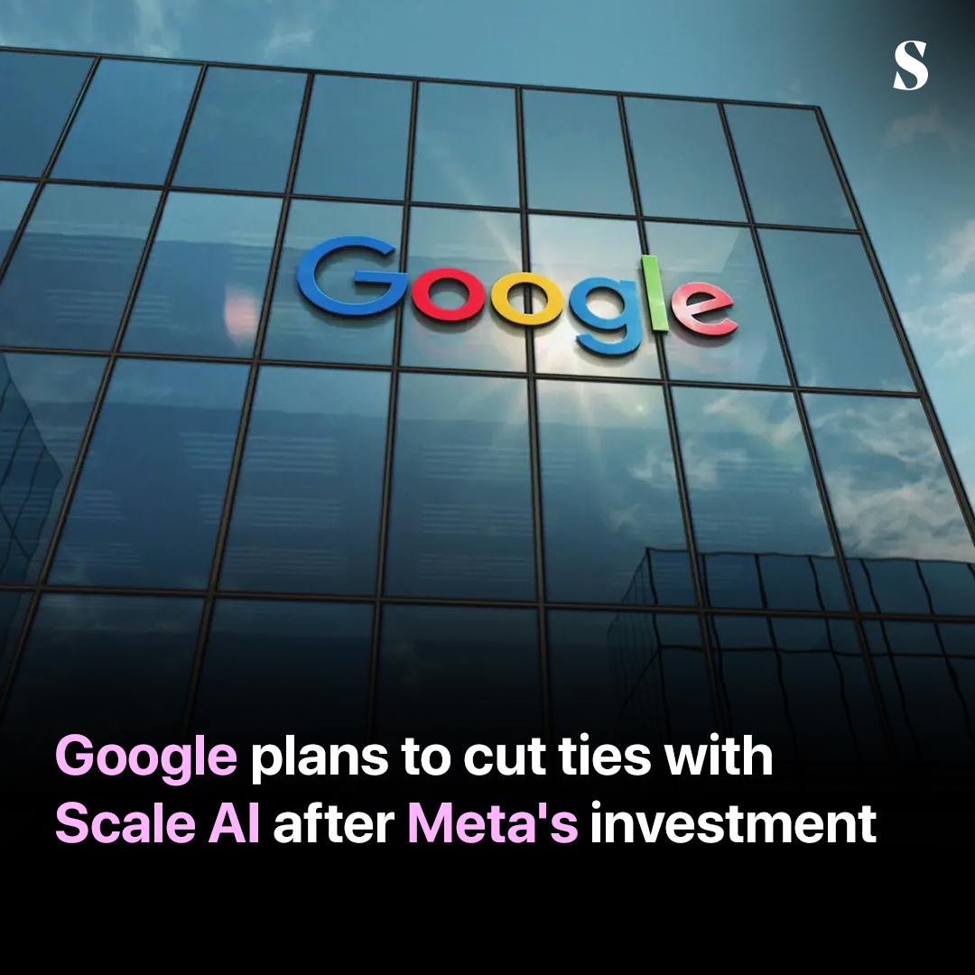 Google plans to cut ties with the artificial intelligence startup following Meta's massive $14.3 billion investment in Scale AI. The tech giant, Scale AI's largest customer, has begun talks with the startup's competitors.
