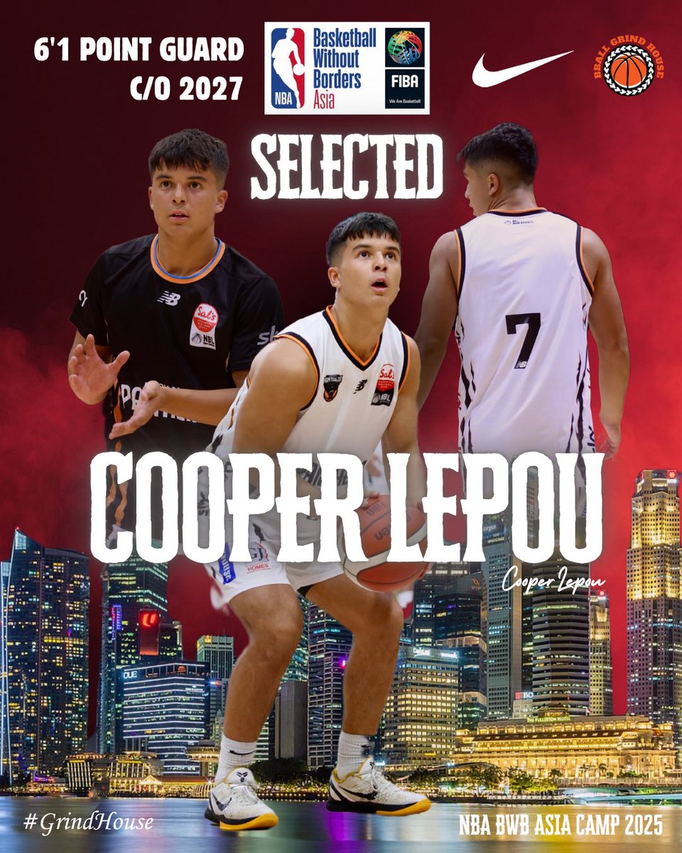 CooperLepou's tweet image. I am very grateful to be selected for the NBA Basketball Without Borders (BWB) Asia Camp, which will be held in Singapore from June 19 to 22.
BWB Asia will bring together 30 boys and 30 girls, ages 17 and under, from across Asia-Pacific.
💻 & 📸: @bballfilmsnz