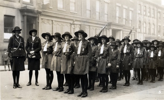 Hull History Centre (@hullhistorynews) on Twitter photo As military parades are in the news, here are the #Hull Girl Guides, on parade in Wright St. Undated but perhaps 1920s. And in those days it seems <a href="/Girlguiding/">Girlguiding</a> was more military than of late; two seem to be carrying rifles!
<a href="/Hull_Museums/">Hull Museums</a> <a href="/hull_libraries/">Hull Libraries</a> As military parades are in the news, here are the #Hull Girl Guides, on parade in Wright St. Undated but perhaps 1920s. And in those days it seems <a href="/Girlguiding/">Girlguiding</a> was more military than of late; two seem to be carrying rifles!
<a href="/Hull_Museums/">Hull Museums</a> <a href="/hull_libraries/">Hull Libraries</a>