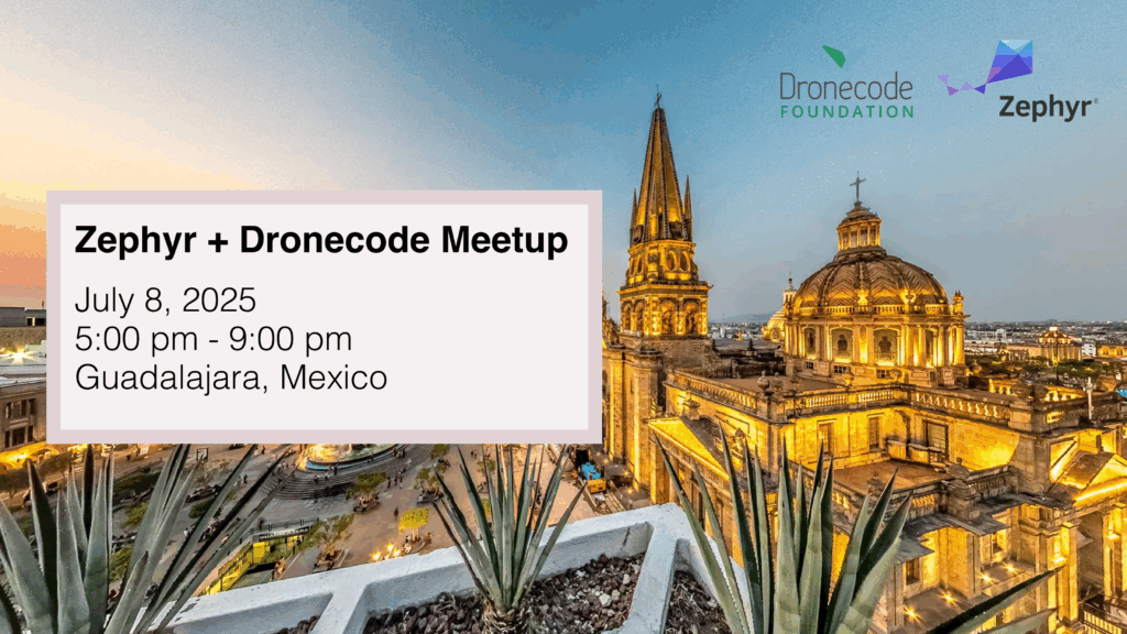 We are teaming up with <a href="/Dronecode/">Dronecode Foundation</a> for our first-ever joint meetup in Mexico!
📍 Guadalajara | 🗓️ July 8 | 🏢 <a href="/NXP/">NXP</a>
Calling all #opensource fans! Come talk PX4, Pixhawk, #ZephyrRTOS &amp; more. 
Check out this blog post by Ramón Roche for more details. hubs.la/Q03s83LM0
