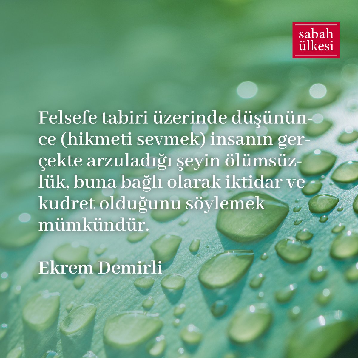 Ölümsüzlük! 

tinyurl.com/y5ee3fez

Ekrem Demirli