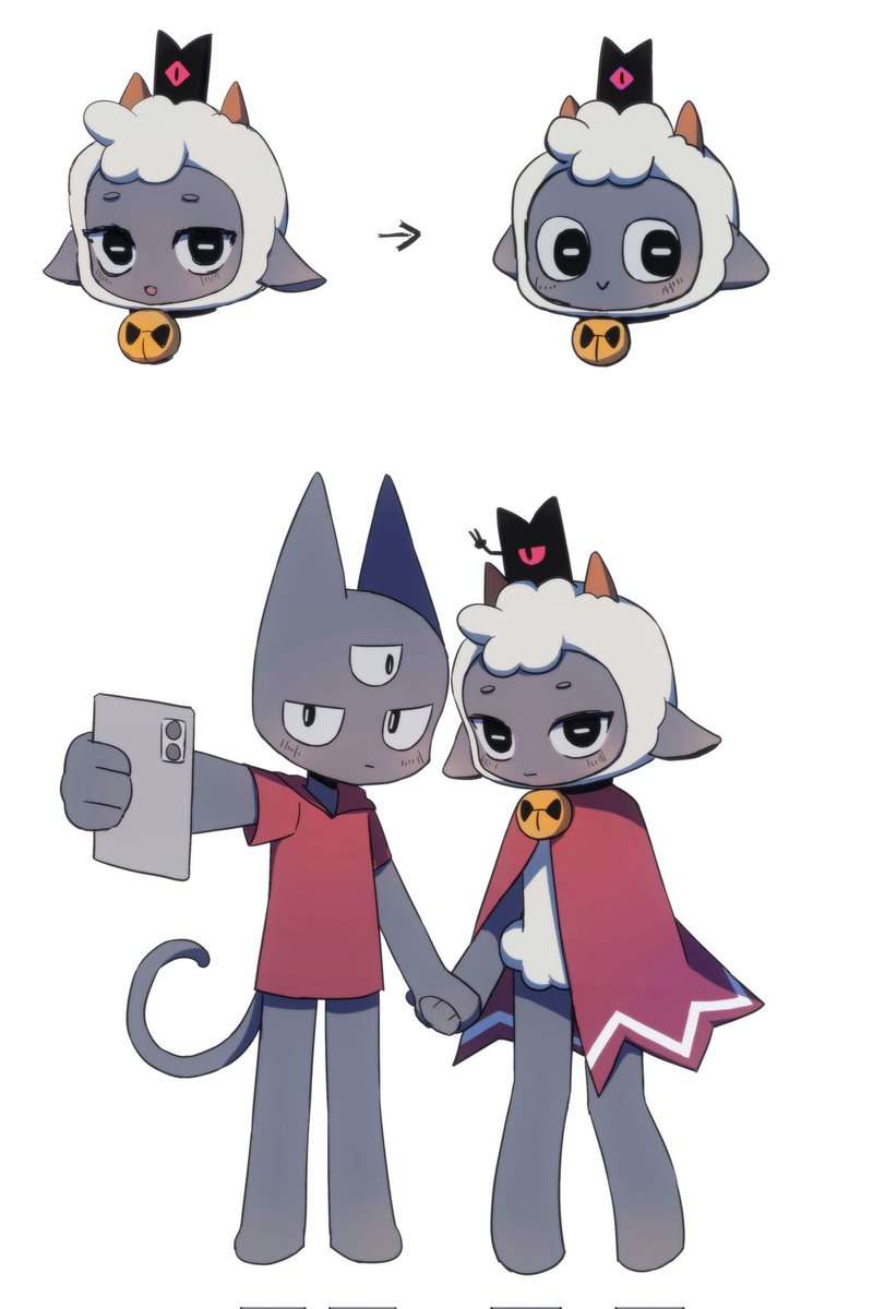 #CultoftheLamb 
画一下其他比例的小羊