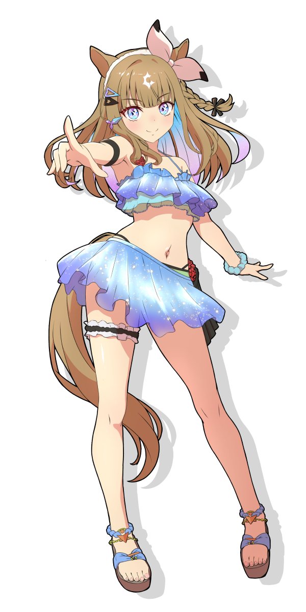 ウマ娘 #アーモンドアイ 水着立ち絵風アイちゃん