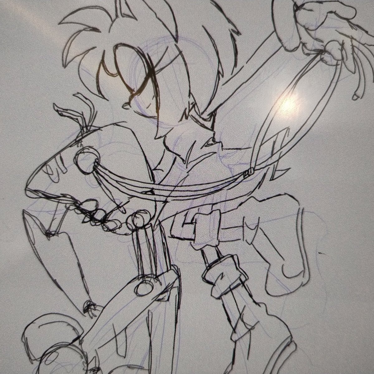 A_Happy_Robot's tweet image. Me: I like to draw fluffy stuff!

Also me: