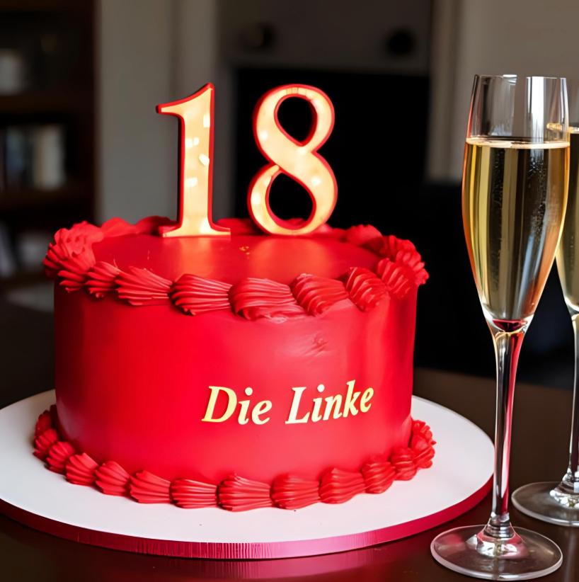 Heute wird meine liebste Partei <a href="/dieLinke/">Die Linke</a> 18 und damit endlich volljährig. Oder falls ihr euch fragtet, warum es die letzten Jahre so kompliziert war: das war die Pubertät. 

#HappyBirthdayDieLinke