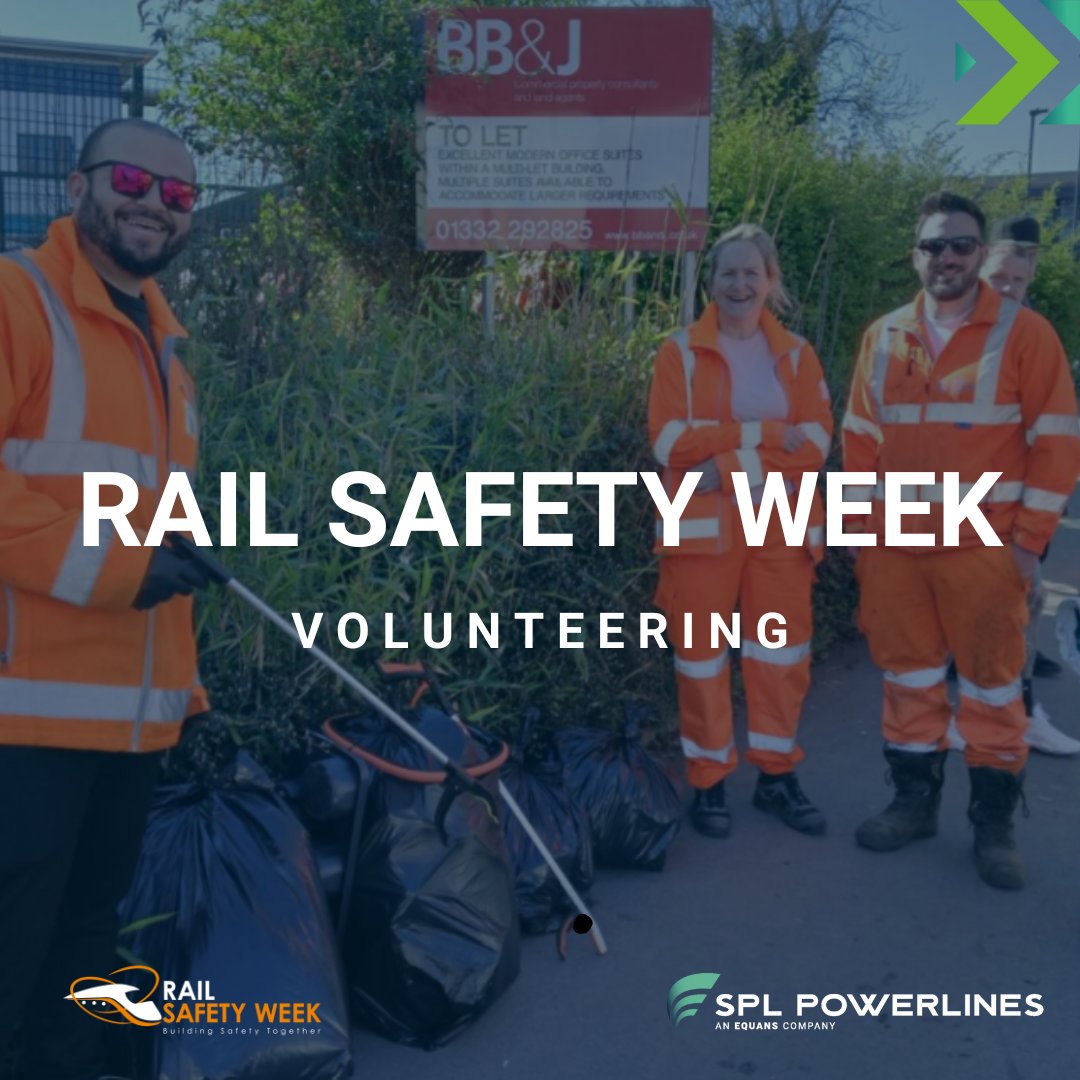 #RailSafetyWeek

Want to make a real difference at work and in the community?

Become a #SocialValue Champion and help us drive positive change - from inside the business to the world beyond!

Contact our Social Value Co-ordinator for our Volunteering Policy.

#SPLPowerlines
