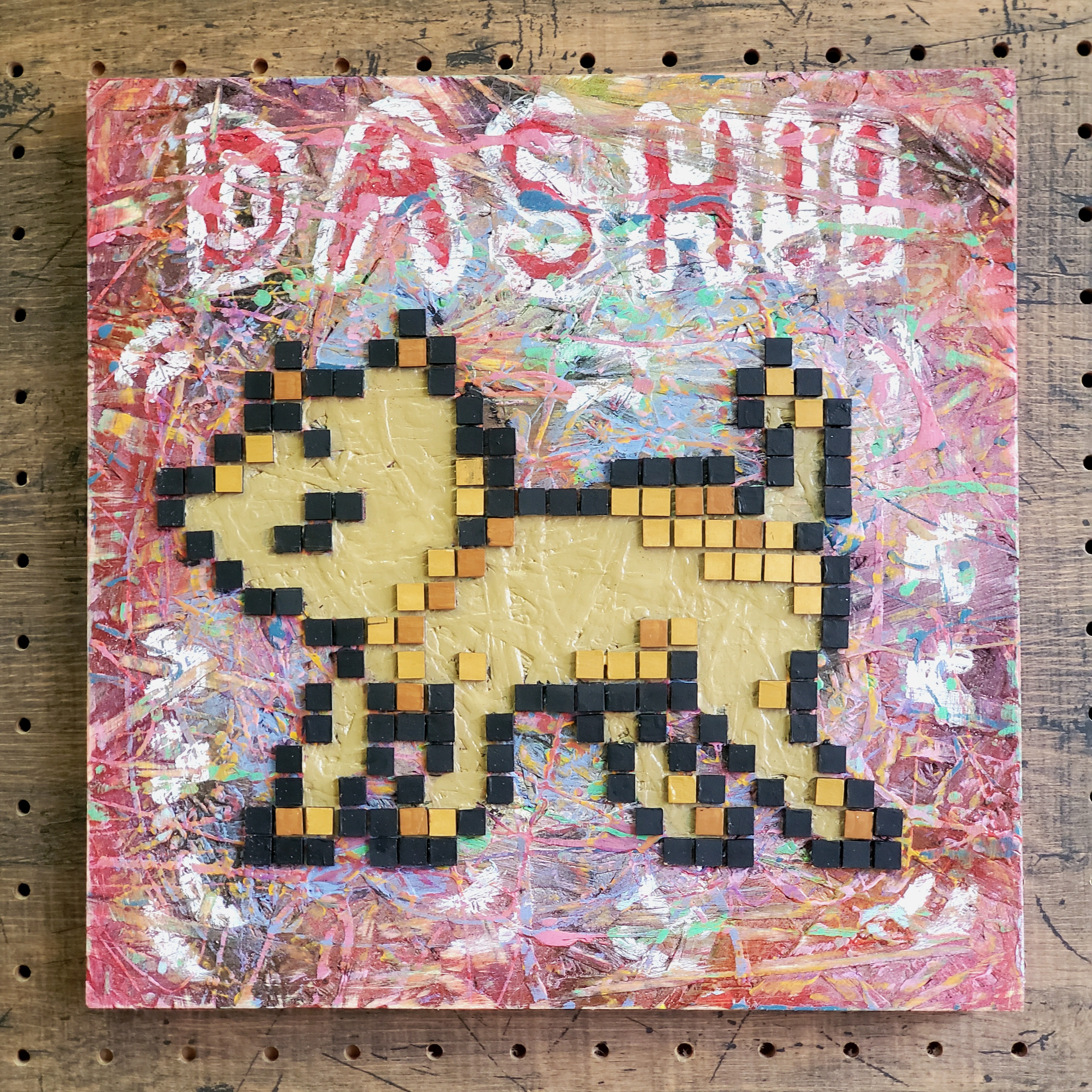 オーダーメイド【木アート画】ペット画・置き時計～手描き＆立体