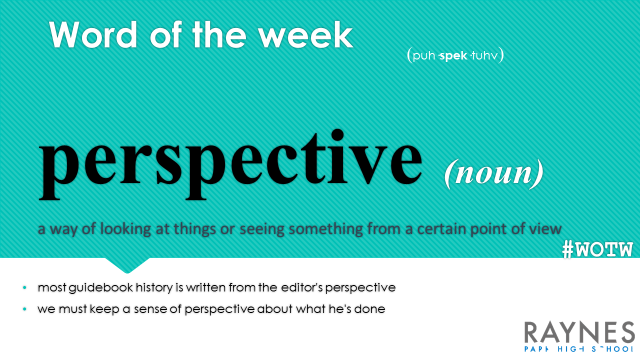 This week's Word of the Week is...
#WOTW #WordoftheWeek #RaynesParkHighSchool #RPHS