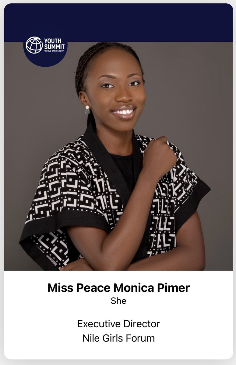 It's #WCM!  Let's give it up for <a href="/PimerPeace/">Pimer Peace</a> , Executive Director of @NileGirlsForum
Her leadership  efforts to empower young women are  inspiring. From representing at different platforms to driving change in society. Peace is a beacon of strength and a role model for us all!