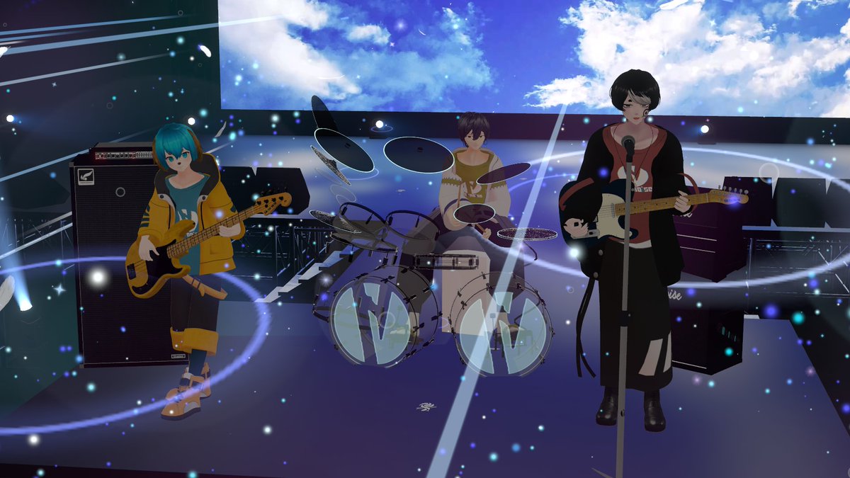 2_tasu1's tweet image. 📷️#Alternoise
久々にVRChat現地で見れた〜！疾走感のあるロックがやっぱり最高です！
写真ツリーに続きます（1/3）
#TrinityTails