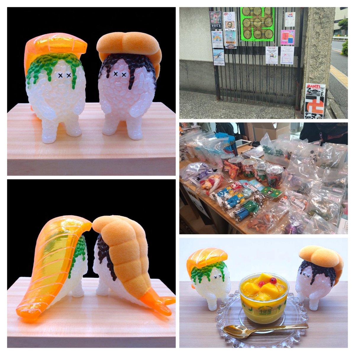 abricotonlapin's tweet image. 先週末に品川・本照寺で開催された「卍DE☆マーケット」で #スシエルエー ・サーモンわさび、エビフライソースをゲット🍣✨
フロッキー加工のふわふわエビ君、クリアオレンジとわさび色のコントラストが綺麗なサーモン君、どちらもめちゃカワです😍
今回のイベント、千値練さんはシークレット参加でし…